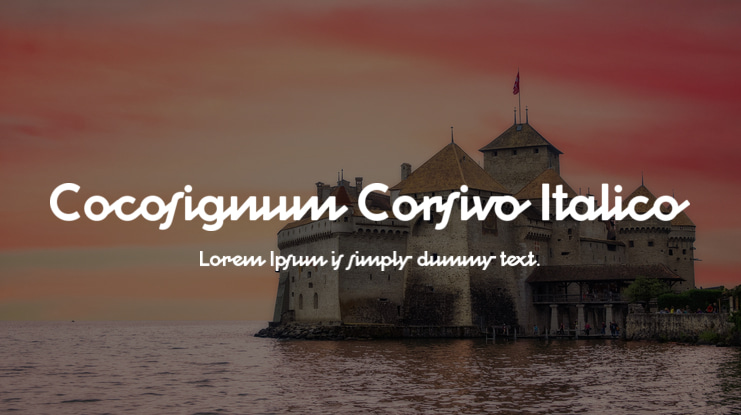 Cocosignum Corsivo Italico Font Family