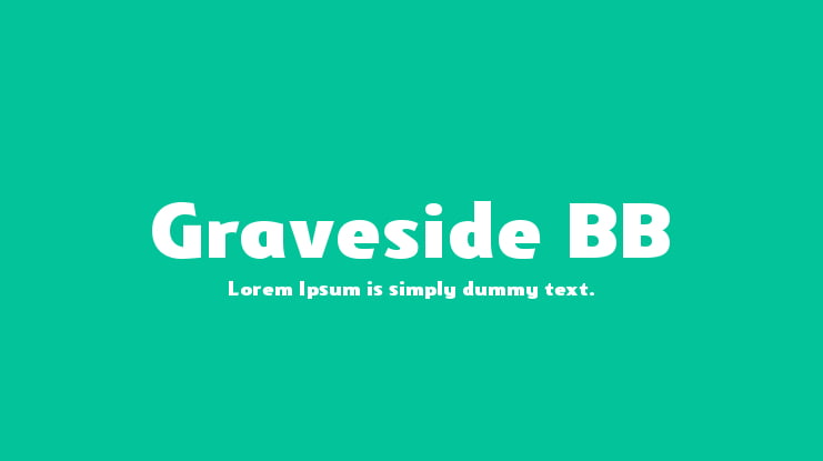 Graveside BB Font