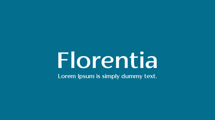 Florentia Font Family