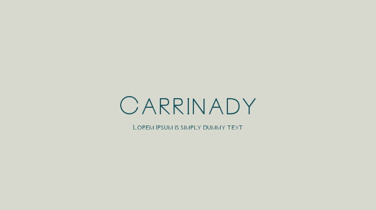 Carrinady Font Family