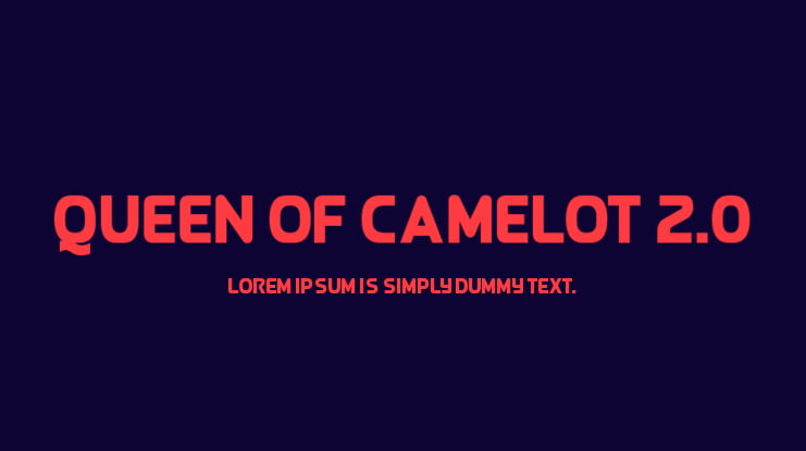 Queen of Camelot 2.0 Font