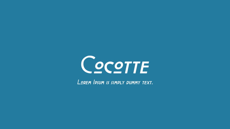 Cocotte Font Family