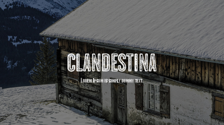 CLANDESTINA Font