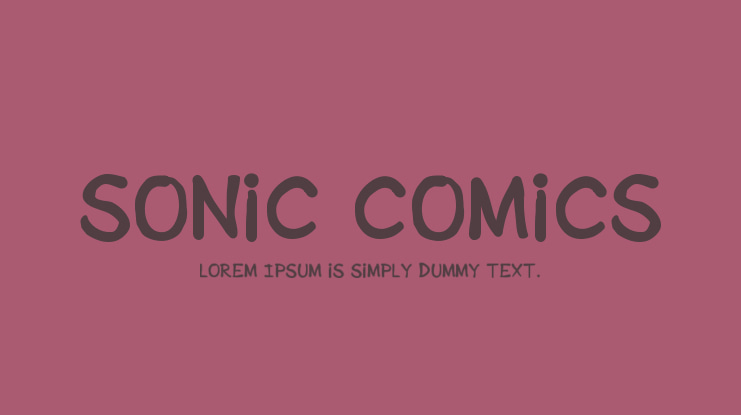 Sonic Comics Font