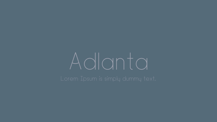 Adlanta Font Family