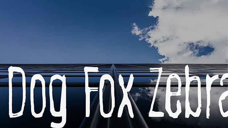 Dog Fox Zebra Font