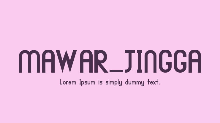 MAWAR_JINGGA Font