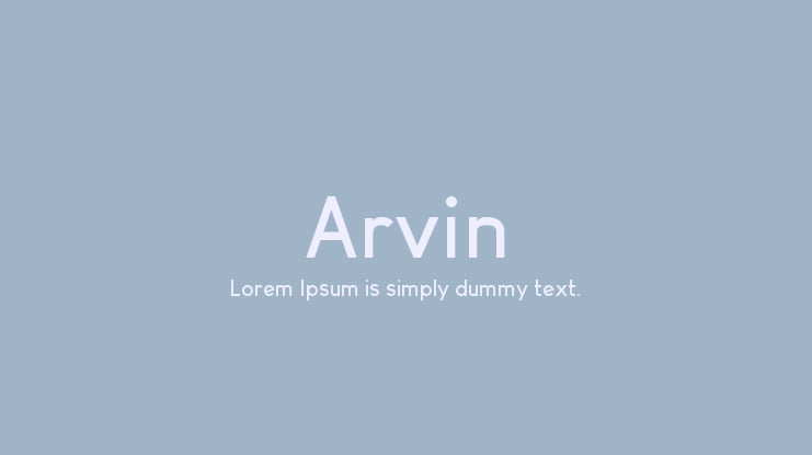 Arvin Font Family