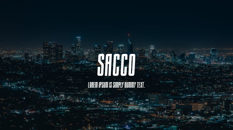 Sacco Font Family