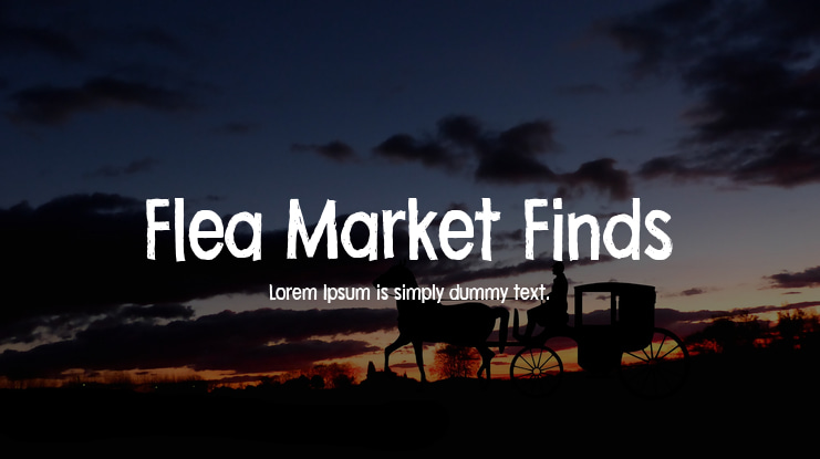 Flea Market Finds Font