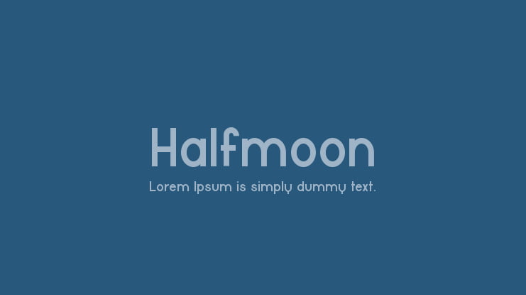Halfmoon Font Family