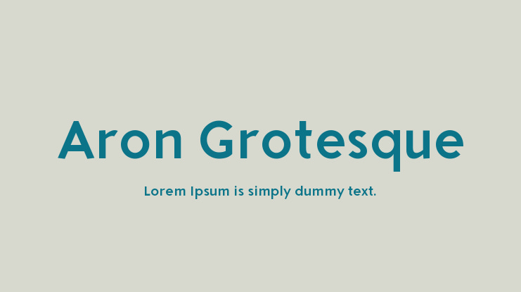 Aron Grotesque Font Family
