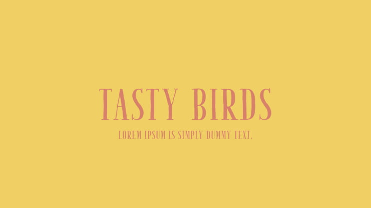 Tasty Birds Font Family