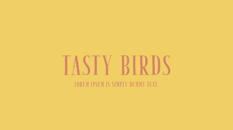 Tasty Birds Font Family
