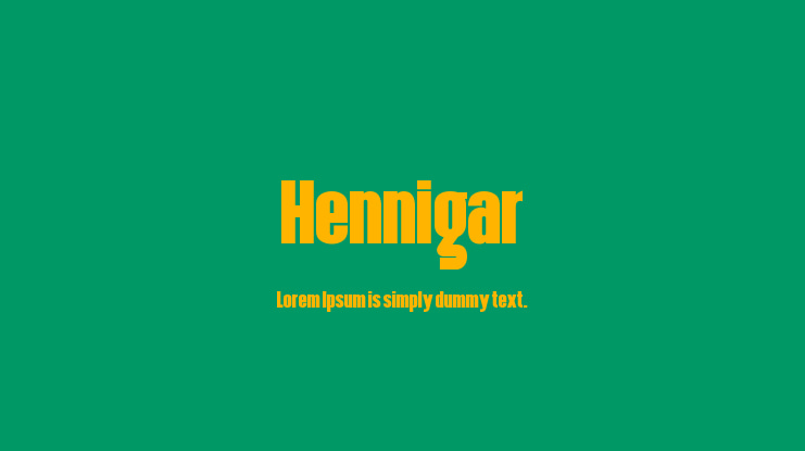 Hennigar Font