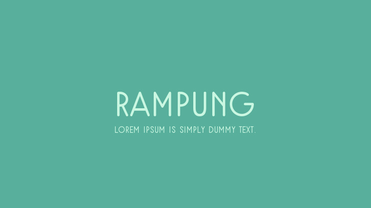 Rampung Font