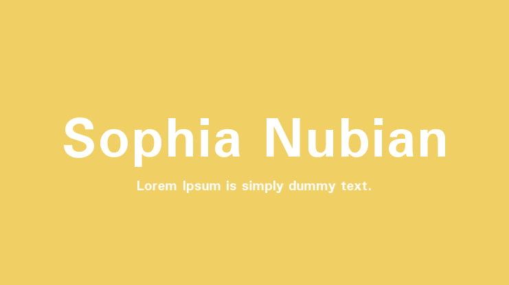 Sophia Nubian Font Family