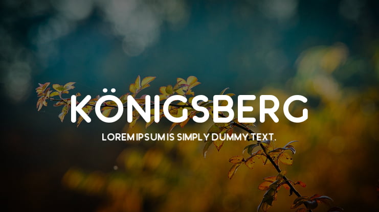 Königsberg Font