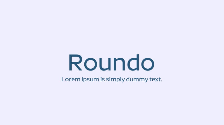 Roundo Font Family