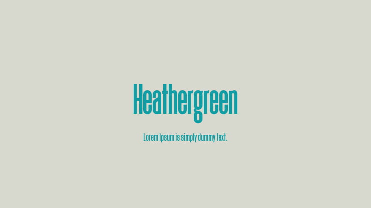 Heathergreen Font