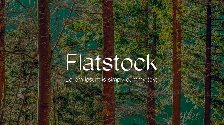 Flatstock Font