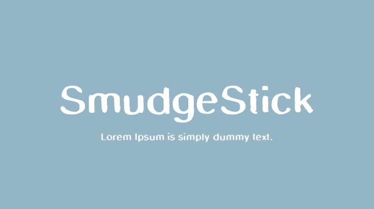 SmudgeStick Font Family