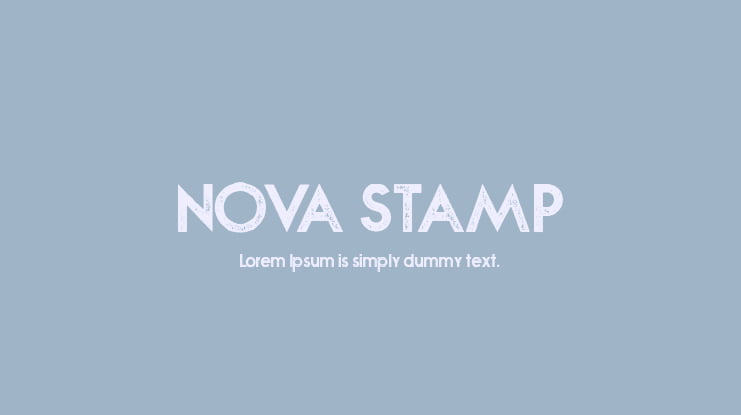 NOVA STAMP Font