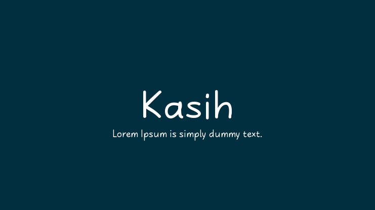 Kasih Font Family