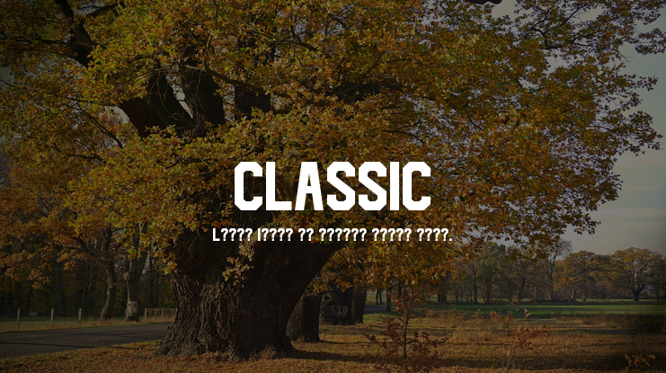 CLASSIC Font Family