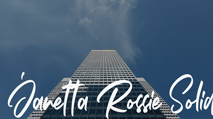 Janetta Rossie Solid Font