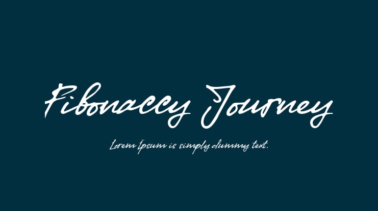 Fibonaccy Journey Font