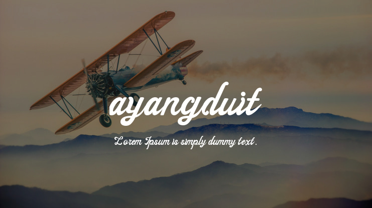ayangduit Font