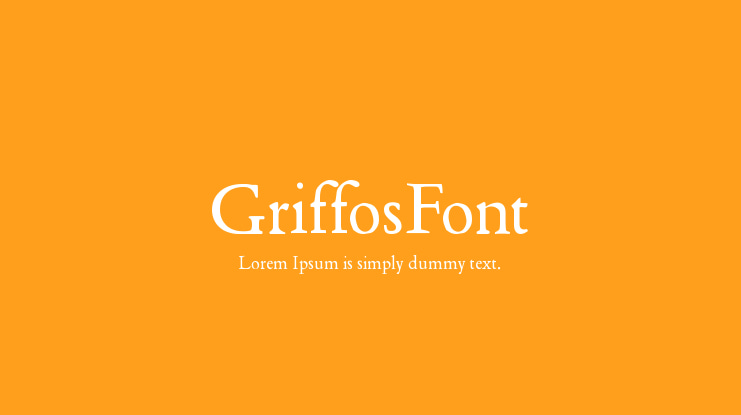 GriffosFont Font Family