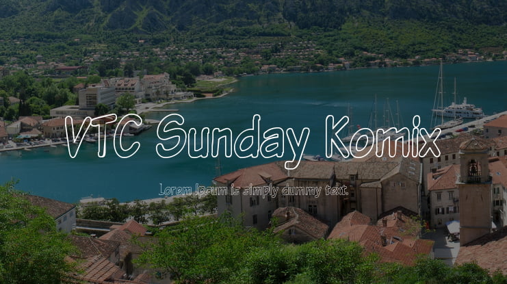 VTC Sunday Komix Font Family