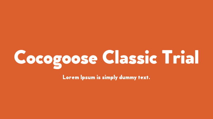 Cocogoose Classic Trial Font Family
