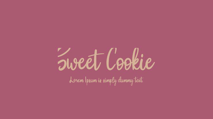 Sweet Cookie Font