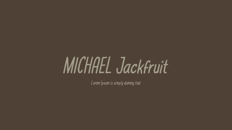 MICHAEL Jackfruit Font Family