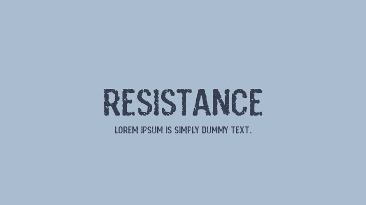 Resistance Font