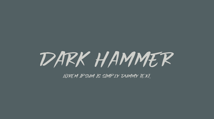 Dark Hammer Font