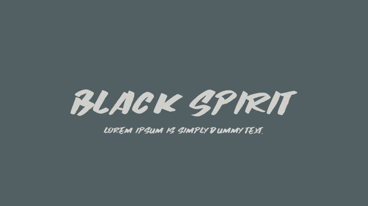 Black Spirit Font