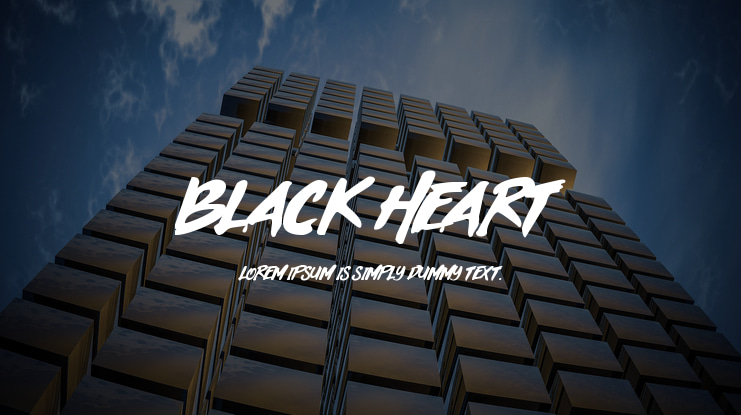 Black Heart Font