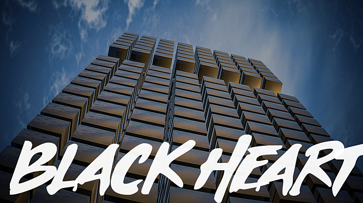 Black Heart Font