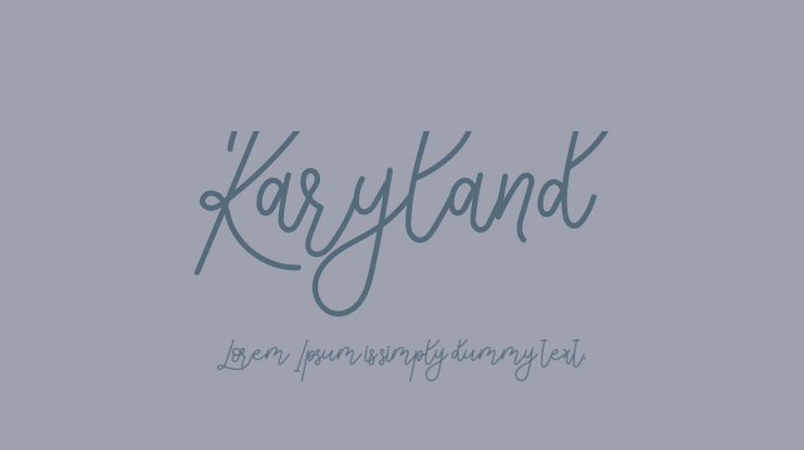 Karyland Font