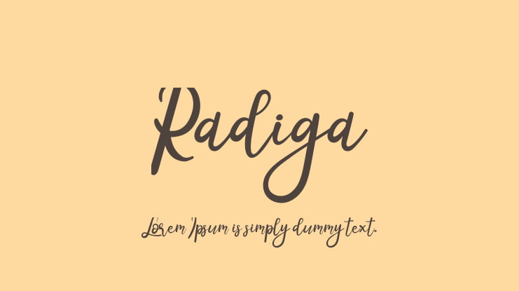 Radiga Font