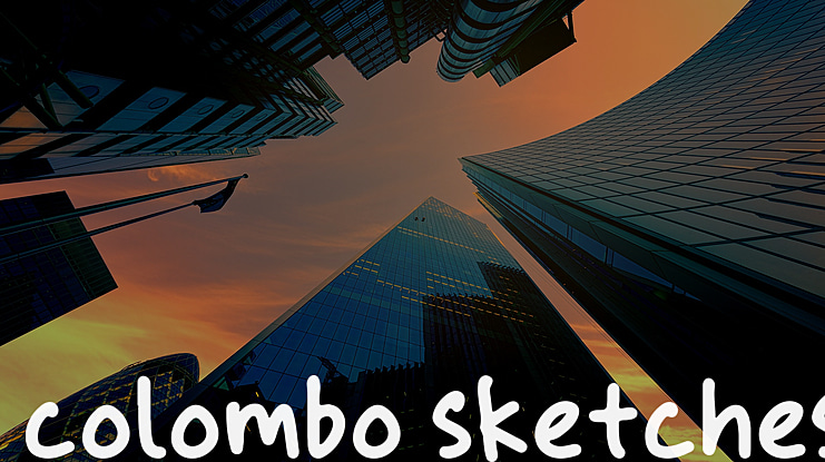 colombo sketches Font