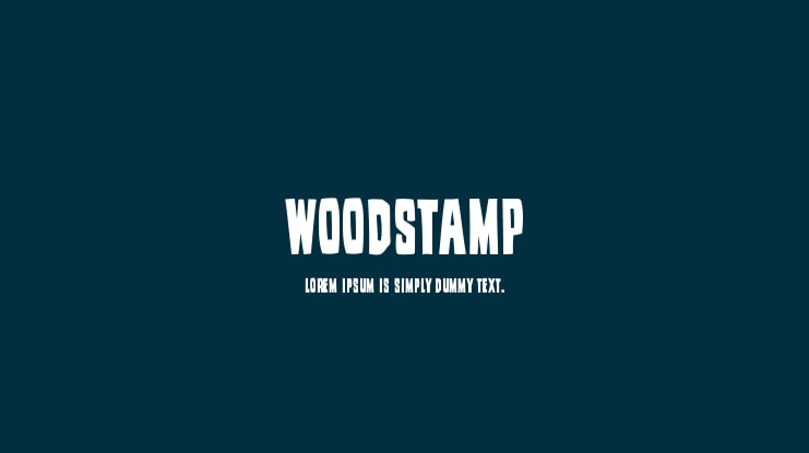 Woodstamp Font