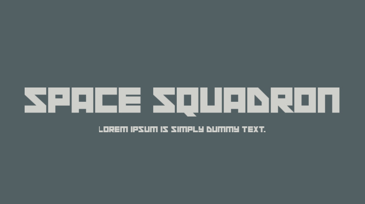 Space Squadron Font Family