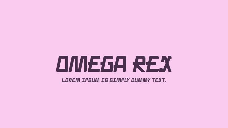 Omega Rex Font