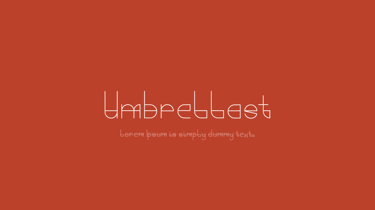 Umbrellast Font