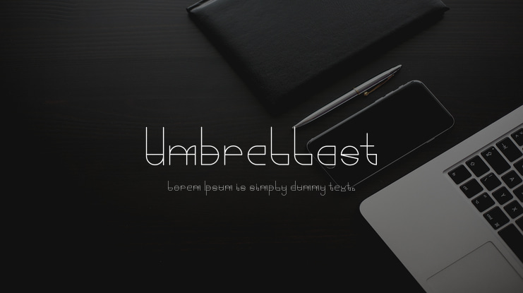 Umbrellast Font